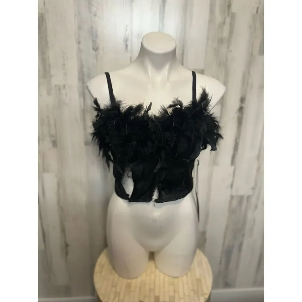 Black crop top
